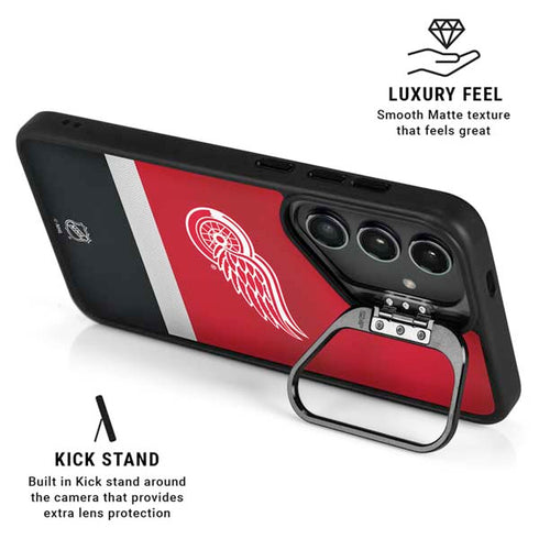 NHL Detroit Red Wings Jersey Galaxy S25 Ultra Kickstand Case